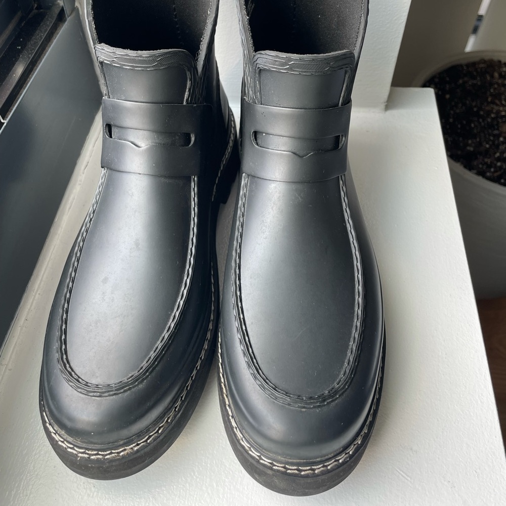 Hunter Black Chelsea Rain Boots - Picture 3 of 6